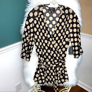 Evening by Eci Wrap shimmering Top